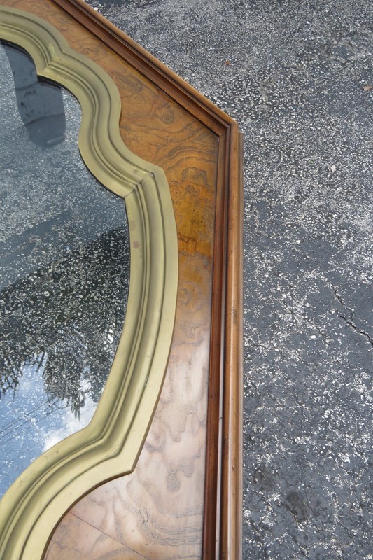 Hollywood Regency Large Octagon Wood Hand Painted Coffee Table by Baker 4987 gallery