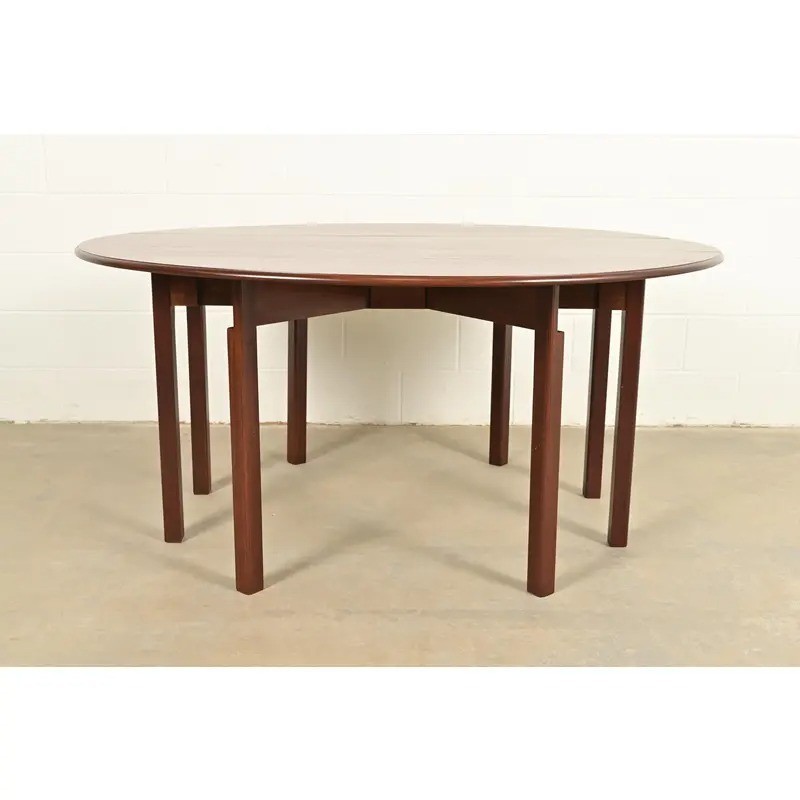 Kittinger Georgian Mahogany Gate Leg Drop Leaf Dining Table, Newly Refinished gallery