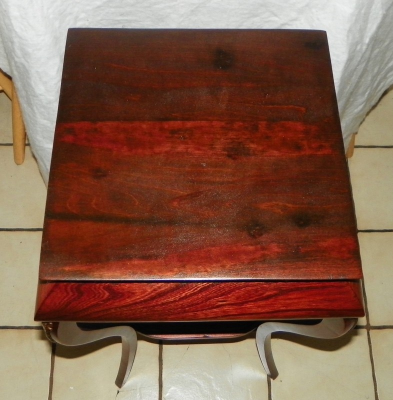 Cherry Stained 2 Tier Plant Stand / Side Table (PS65) gallery