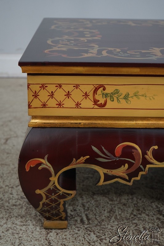 F62306EC: Stunning Hand Paint Decorated Neoclassical Finish Coffee Table gallery