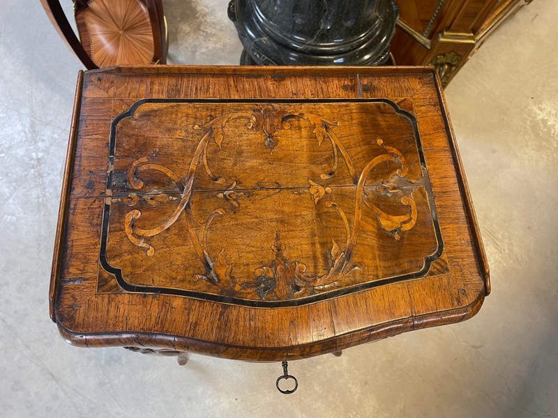 Regency period writing cloth table gallery