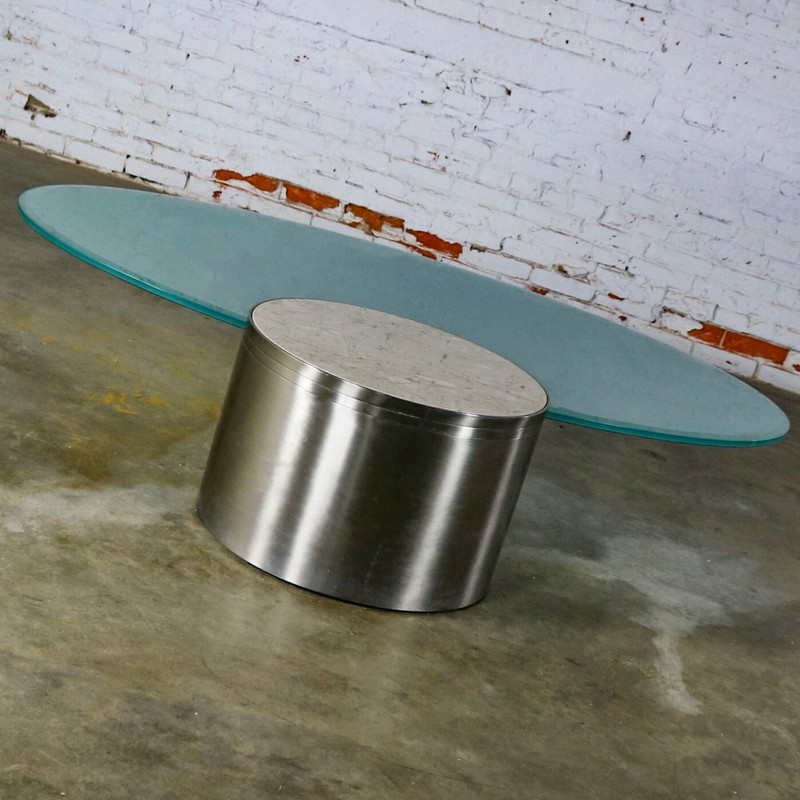 Modern Hoop Cantilevered Low Cocktail Coffee Table by J. Wade Beam for Brueton