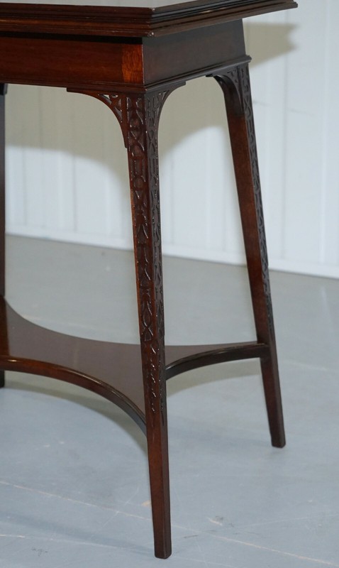 ORIGINAL RARE GILLOWS LANCASTER CIRCA 1789-95 MAHOGANY FOLD OVER GAME CARD TABLE gallery
