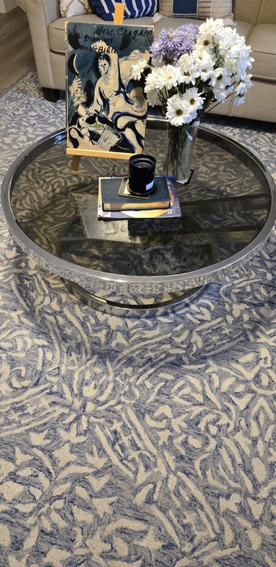 Milo Baughman Zig Zag Coffee table Mid Century Modern Original smoked glass