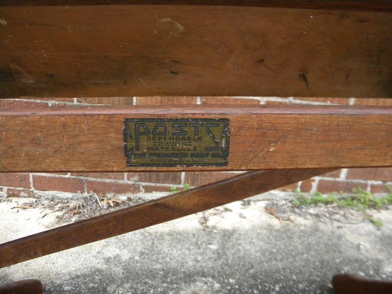 Antique Frederick Post Co.drafting table. gallery