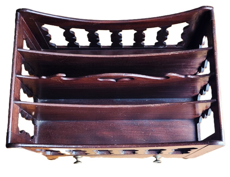 Library CANTERBURY Stand, Music Stand, c1820, Duncan Phyfe, NYC, Mahogany, 21"t gallery