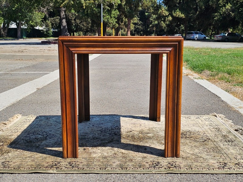 Altavista Lane Burled Walnut Rustic End Side Table 1950's gallery