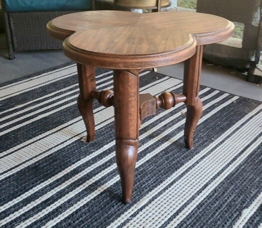 Thomasville Clover Leaf Coffee Side Table 1973 Solid Mahogany Wood Vintage gallery