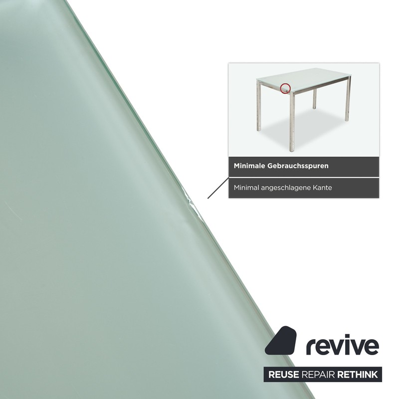 Calligaris Glass Dining Table Silver Dining Room 110 X 70 X 76 Cm gallery