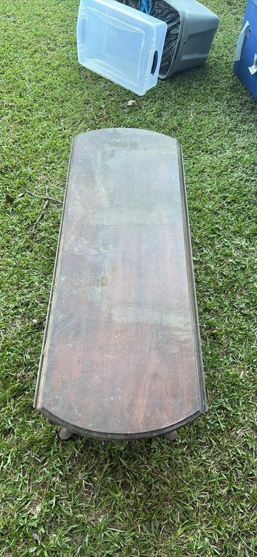 Little Woden Table Needs A Little Bit Of Cleaning The Sides Fold Down 35$ gallery