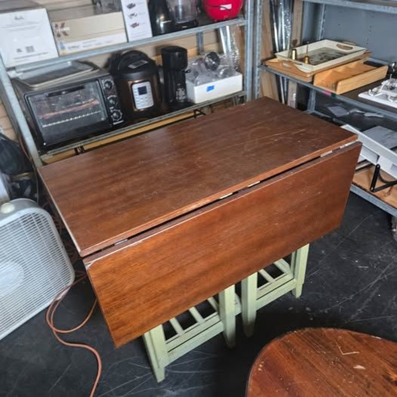 Vintage Rustic Wooden Foldable table