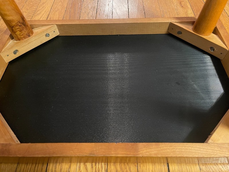 Mid-Century Modern Danish Czechoslovakian Coffee End Table Opaxite Glass Top gallery