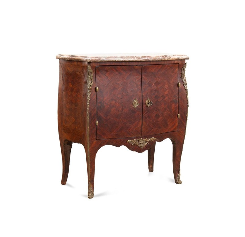 18th Century c. 1770 Signed Pierre Denizot French Louis XV Period Bombe Commode