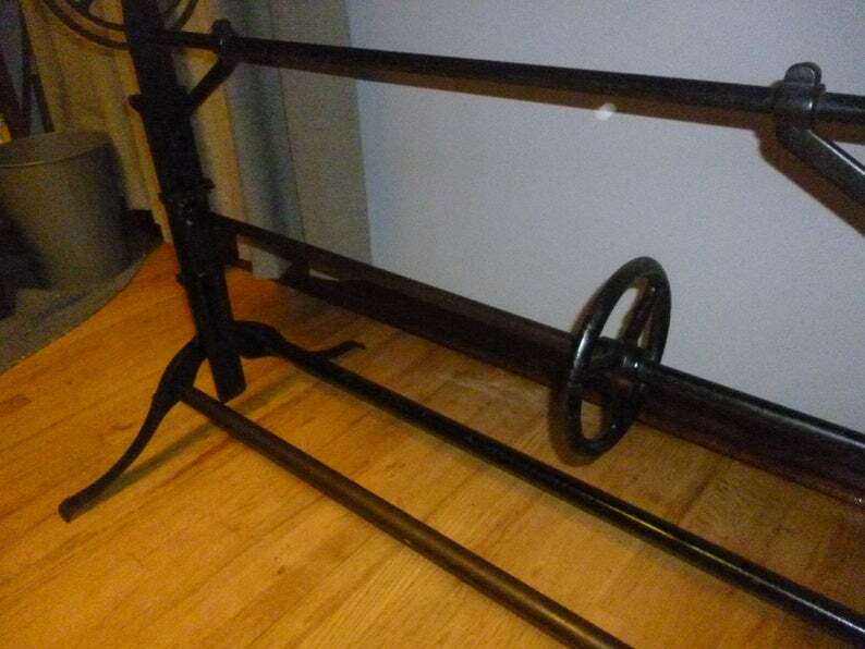 Vintage Industrial Drafting Table with Cast Iron Base gallery
