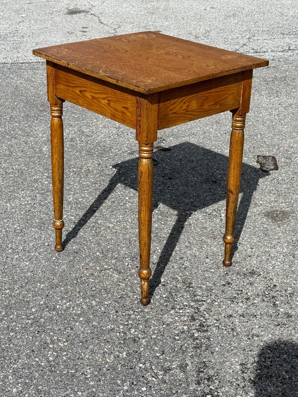 antique Lancaster pa paint decorated night stand table grain folk art primitive gallery