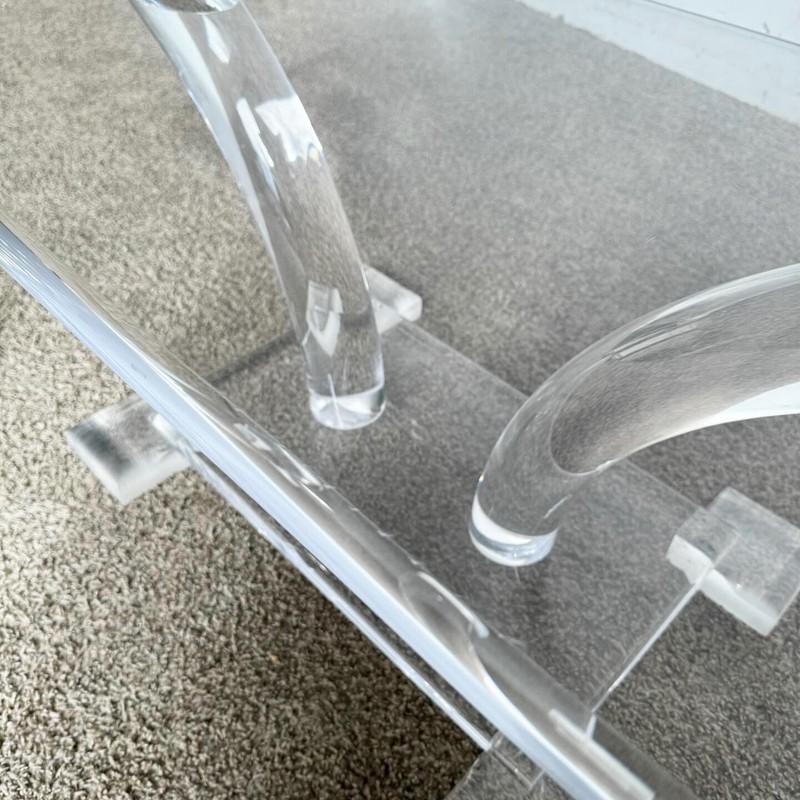 Mid Century Modern Chunky Lucite Coffee Table gallery