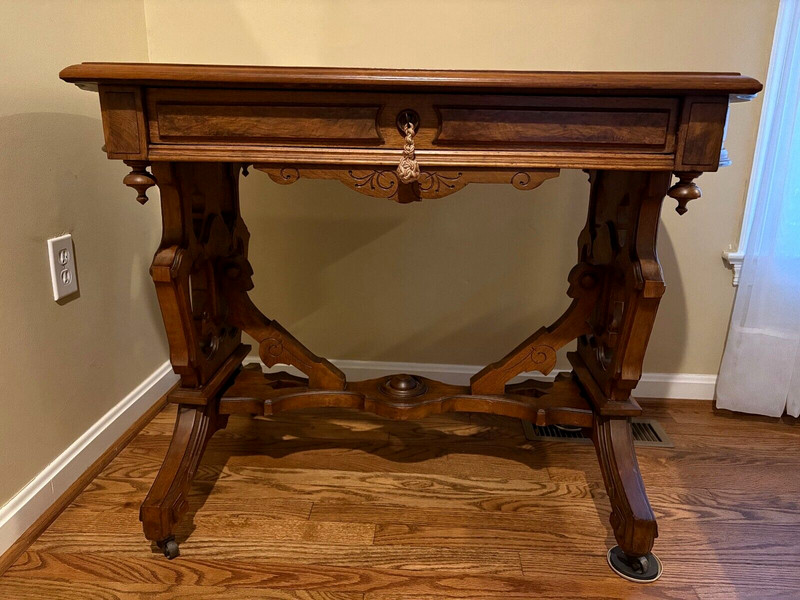 Antique Victorian Eastlake Sewing Table