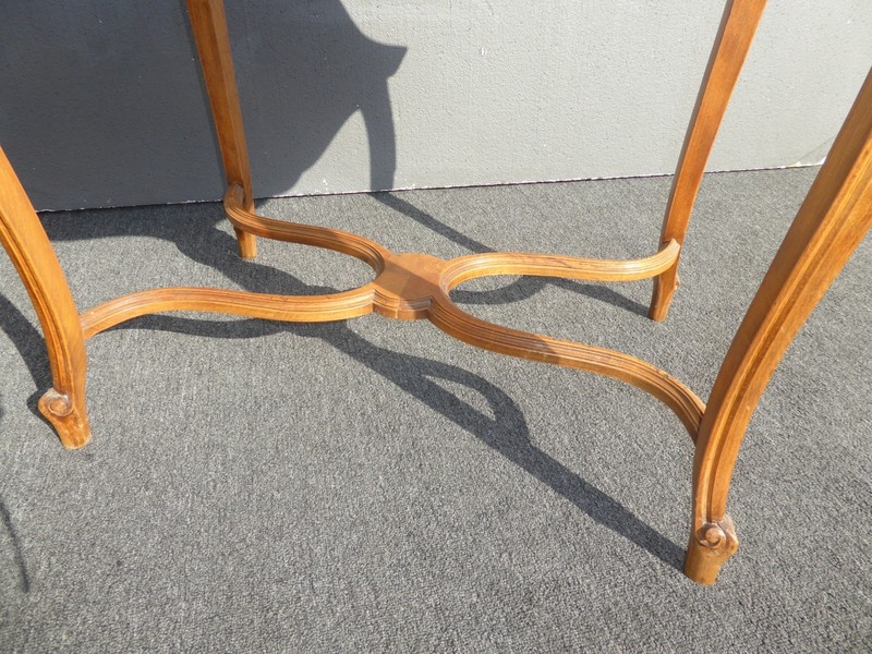 Vintage French Provincial Side Entry Table Solid Wood gallery
