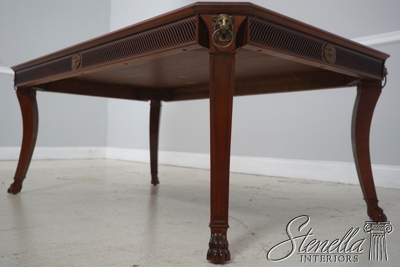 L71205: JOHN WIDDICOMB Neoclassical Inlaid Mahogany Cocktail Coffee Table gallery