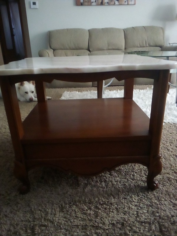Broyhill Marble Top Table gallery