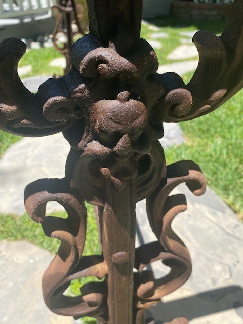 Rare Antique French Wrought Iron Table gallery