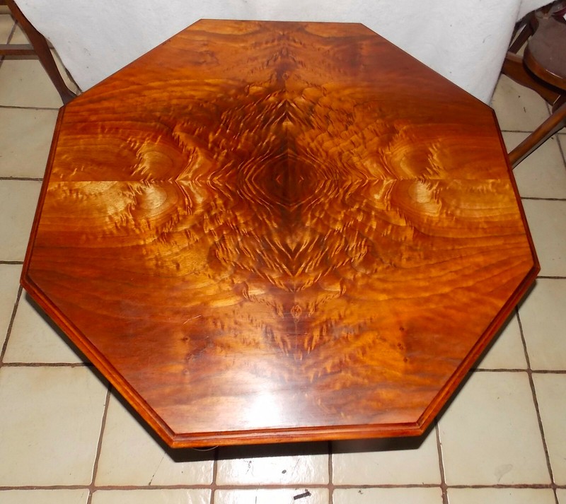 Burl Book Match Veneer Cherry Coffee Table by Brandt (CT-40) gallery