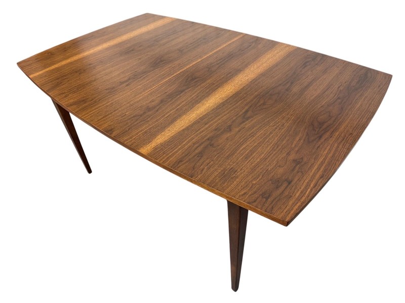 Mid-Century Modern Brasilia Style Walnut Dining Table - Refinished! gallery