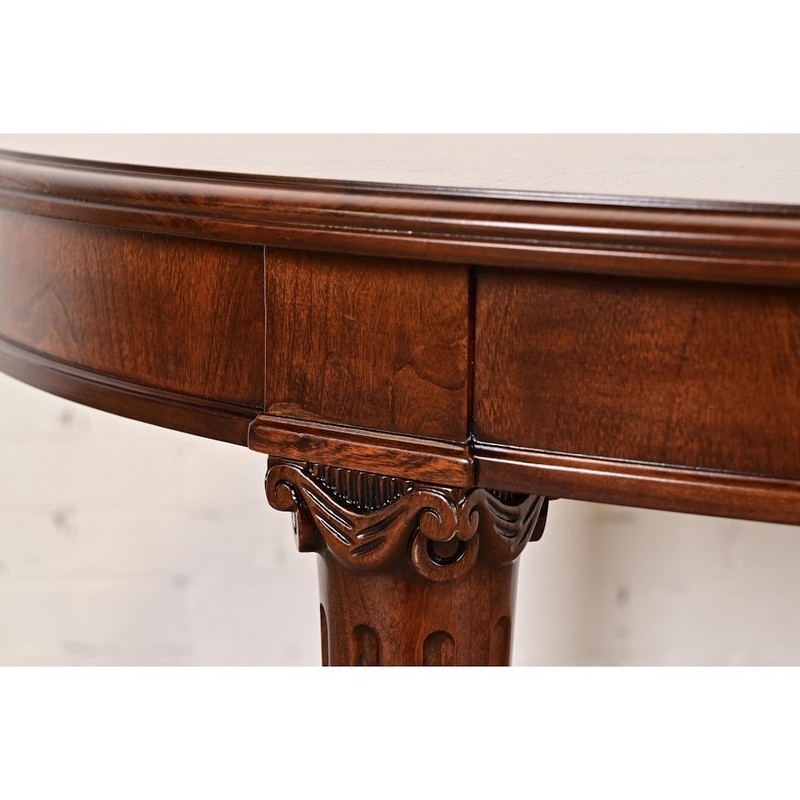 Henredon Vintage French Louis XVI Style ExtendableWalnut Dining Table&chairs gallery