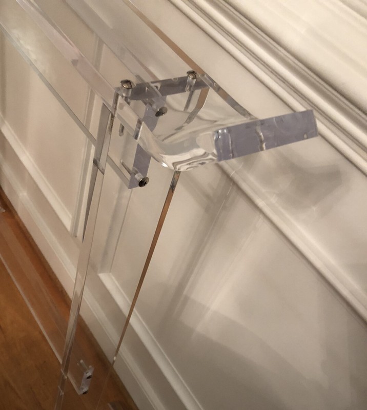 Mid 20th Century Modern Charles Hollis Jones Pagoda Style Lucite Garment Valet gallery