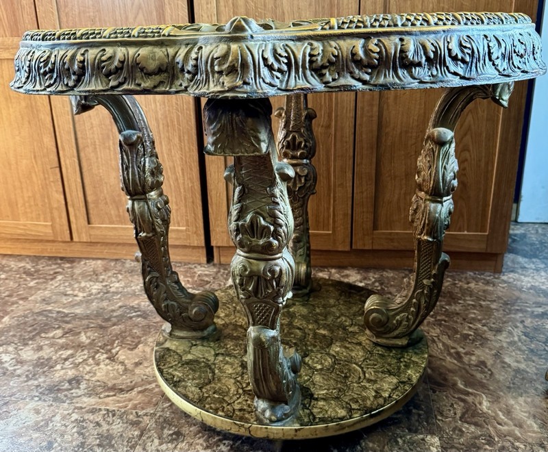 Capiz Abalone Shell Gilt Metal Italian Florentine Style End Tables gallery