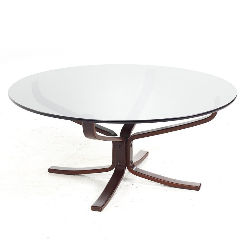 Sigurd Ressell for Vatne Mobler Mid Century Danish Round Coffee Table gallery
