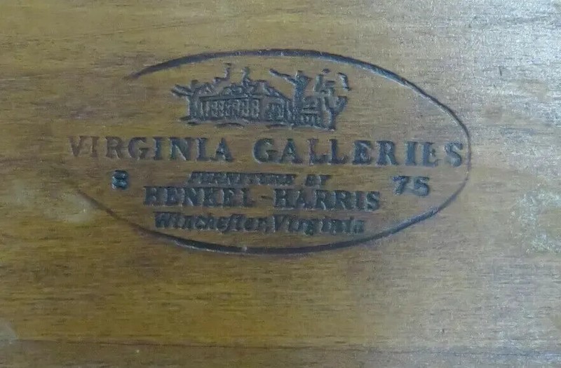 Henkel Harris Jefferson Black Cherry Octagon Flip Top Pedestal Center Side Table gallery