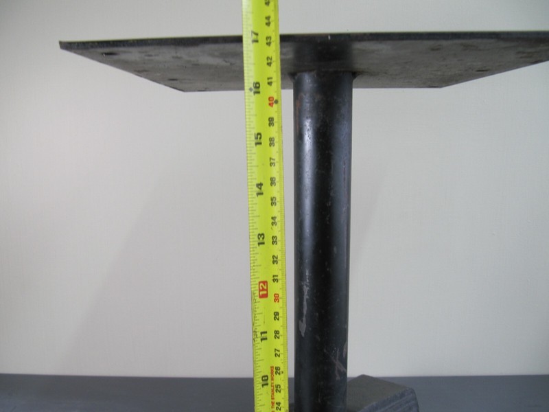 Art Deco Gueridon Table Cast Iron Bistro Table Tripod Base gallery