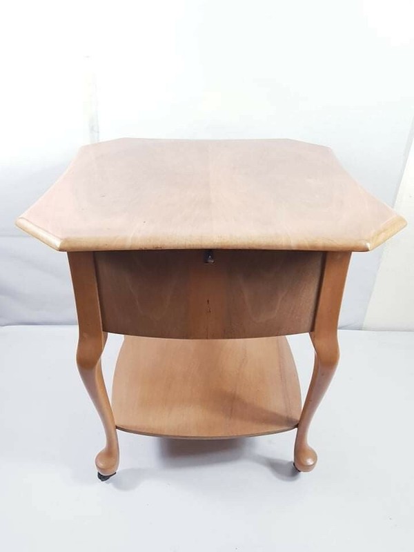 Antique Victorian Sewing Box / Table Figured Walnut Free Delivery Uk gallery