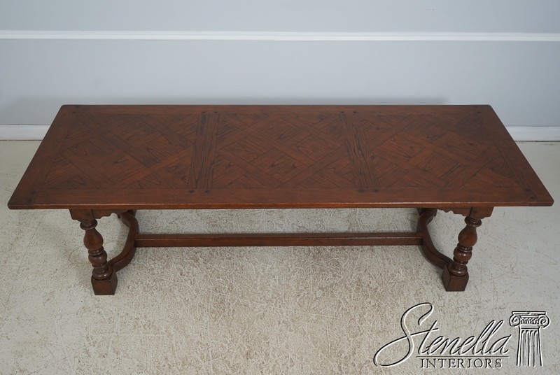 L72587: JONATHAN CHARLES Large Chestnut Banquet Dining Table gallery