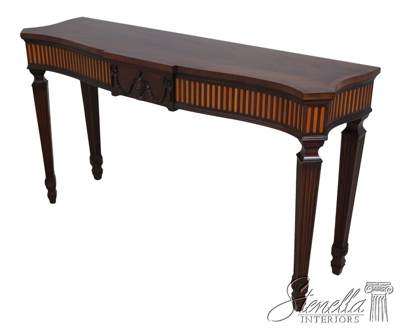 L67092: HENKEL HARRIS Adams Style Mahogany Console Serving Table