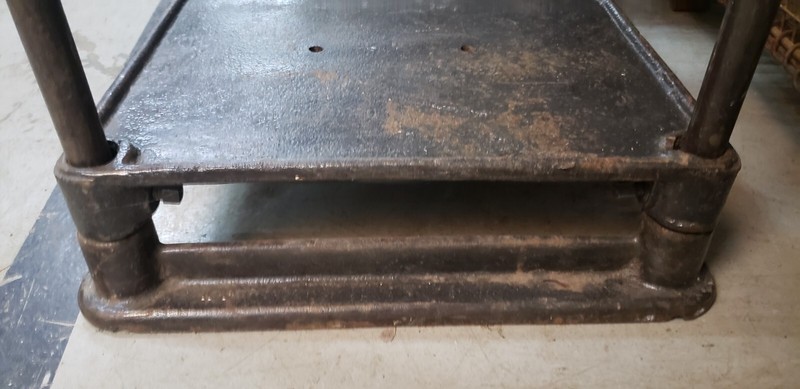 Salvaged Factory Cast Iron Three Tiered Etagere Shelf gallery