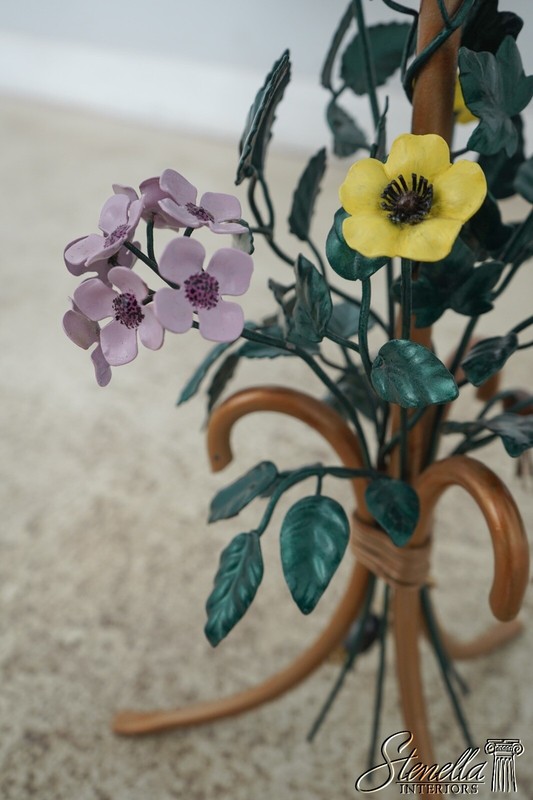 L62308EC: Decorator Toleware Floral Base Lamp Table gallery