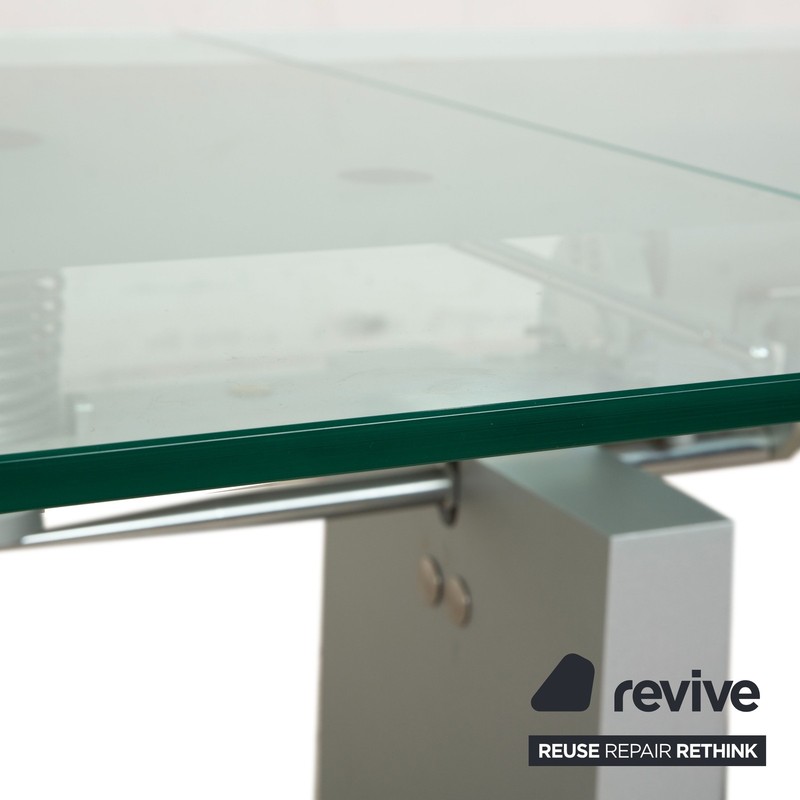 Ronald Schmitt K5000 Glass Dining Table Silver Chrome Manual Function gallery