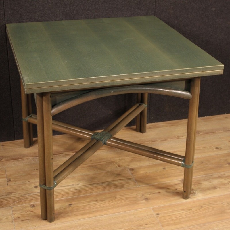 Modern Italian Design Exotic Wood Table 20th Century Vintage Style Living Room