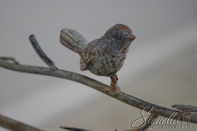 F60899: High Quality Iron Faux Branch Garden Table w. Birds gallery