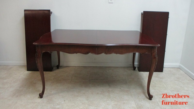 Antique French Dining Room Table Carved Mahogany Regency