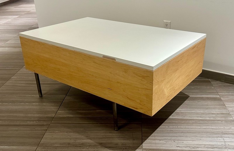 1950s George Nelson Herman Miller Storage Coffee Table Birch mid century modern gallery