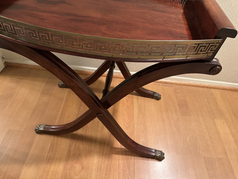 FERGUSON Regency Style Vintage Tray Top Server Table gallery