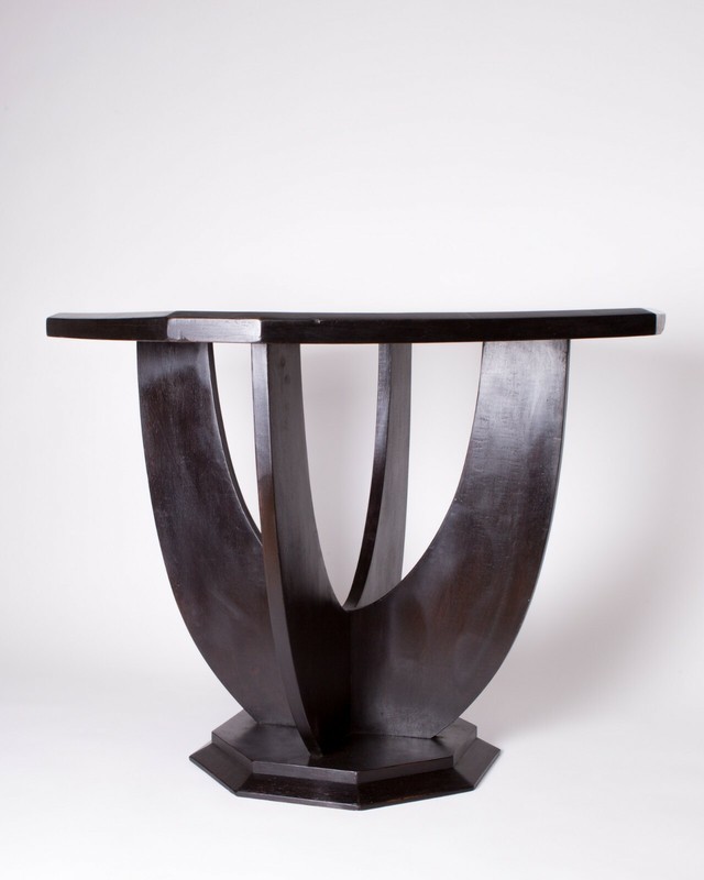 French art deco Octagon Table leleu manner gallery