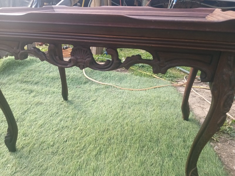 Weiman Heirloom Quality Inlaid Floral With Serving Tray Table gallery