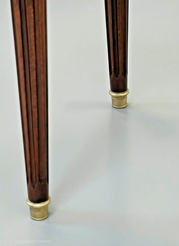 Pair of Antique French Louis XVI Style Marble-Top Side, Lamp Tables, early 20C gallery