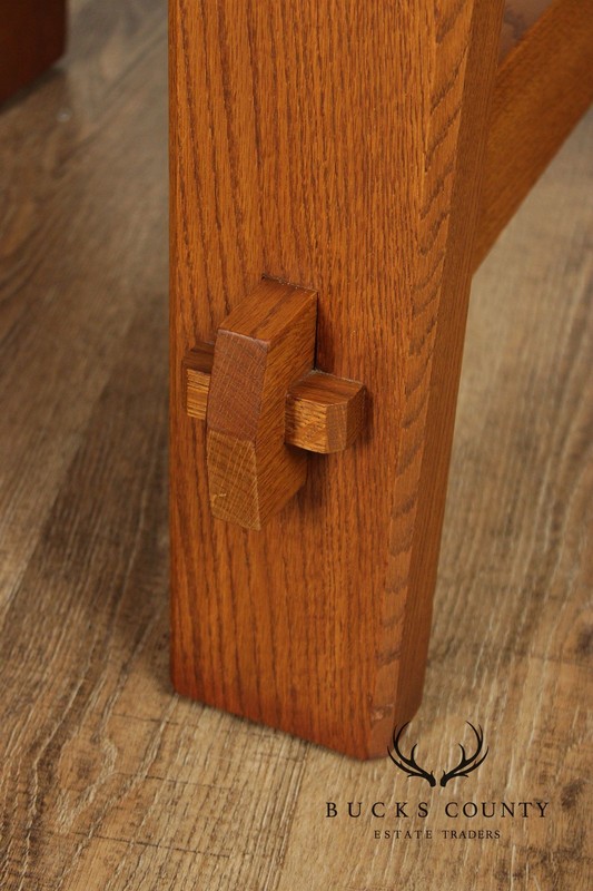 Stickley Mission Collection Oak Commemorative Library Table gallery