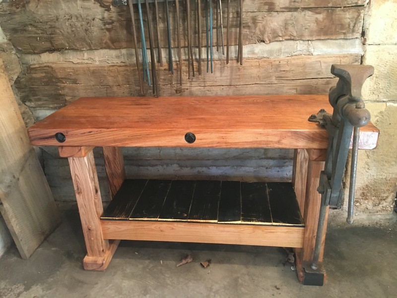 VINTAGE BLACKSMITH / CARPENTER WORKBENCH