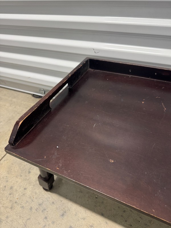 Vintage English Style Wood Detachable Butler’s Tray Top Table gallery